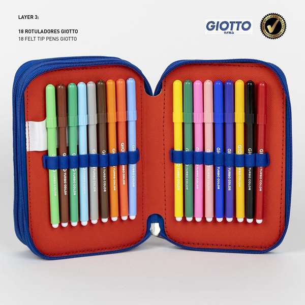 Cerdá Plumier con Accesorios Giotto Avengers 12.5 x 6.5 x 19.5 cm
