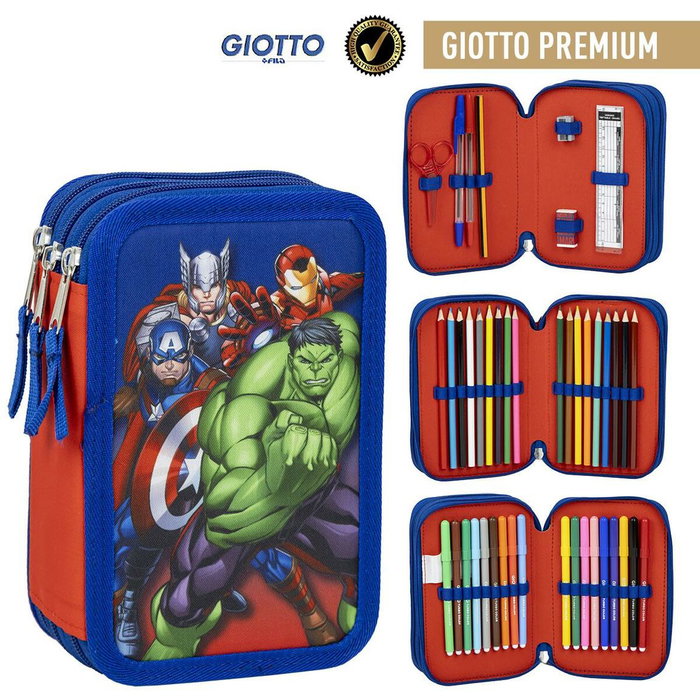 Cerdá Plumier Avengers Marvel con Accesorios Giotto Azul Cerdá Plumier Avengers Marvel con Accesorios Giotto Azul