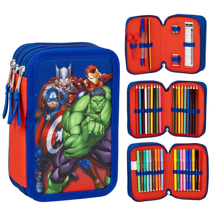 Cerdá Plumier Avengers Marvel con Accesorios Giotto Azul Cerdá Plumier Avengers Marvel con Accesorios Giotto Azul