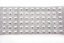 DKD Home Decor Decoración de PVC Plateado 150x12x0,1 cm