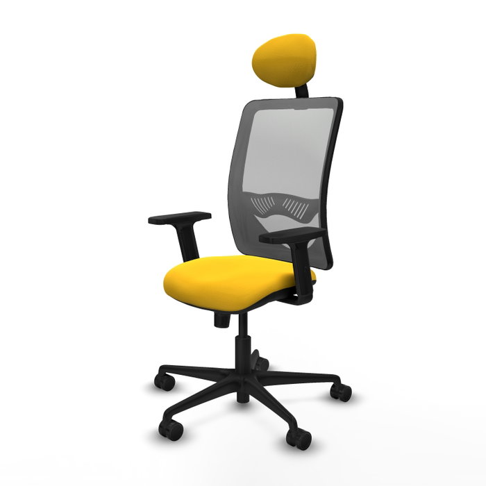 PIQUERAS Y CRESPO Silla de oficina Zulema con Mecanismo Sincro, Amarillo y Gris PIQUERAS Y CRESPO Silla de oficina Zulema con Mecanismo Sincro, Amarillo y Gris