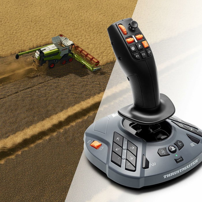 Thrustmaster SimTask FarmStick Joystick Negro/Gris para PS5 y PC