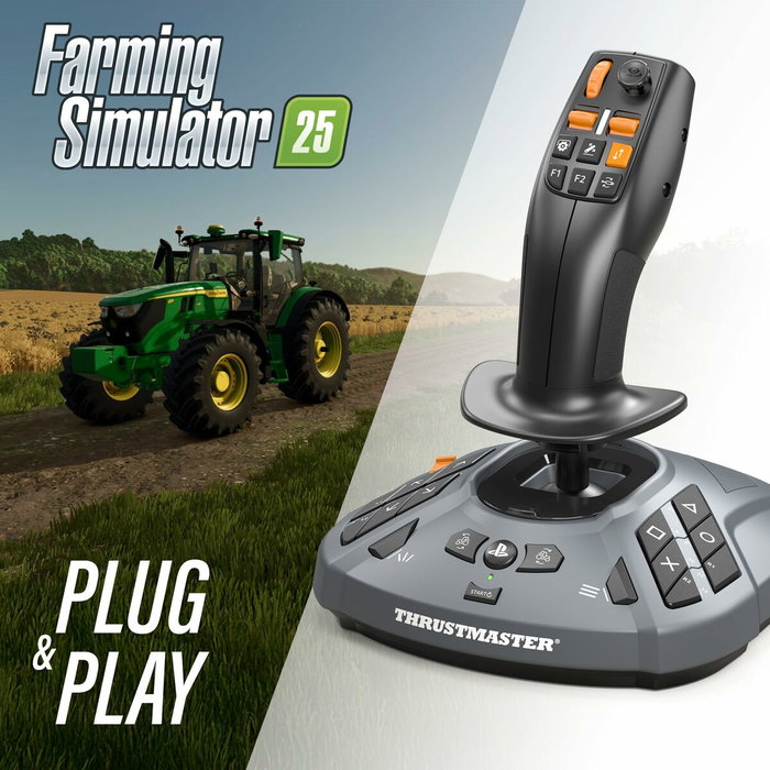 Thrustmaster SimTask FarmStick Joystick Negro/Gris para PS5 y PC