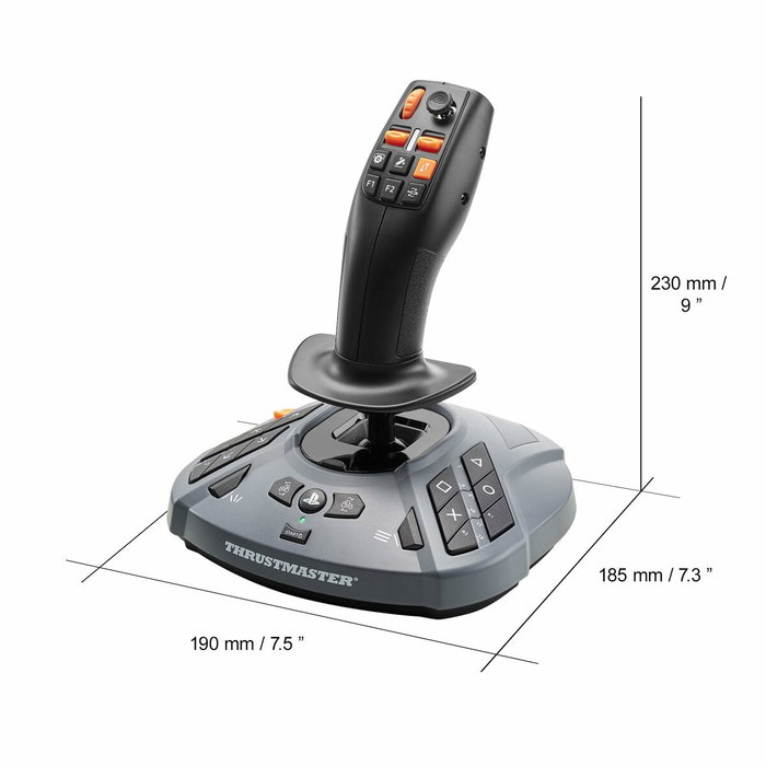 Thrustmaster SimTask FarmStick Joystick Negro/Gris para PS5 y PC