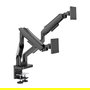 LC-Power Soporte para Monitor LC-EQ-A34B-D FLEXX, Doble Brazo, Abrazadera, VESA 100x100, Hasta 86,4 cm (34") y 40 kg, Negro