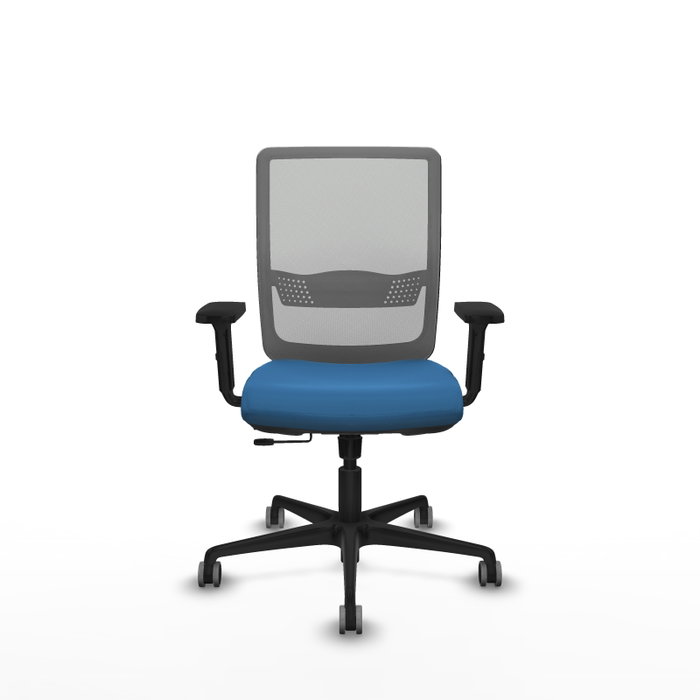 PIQUERAS Y CRESPO Silla de oficina Haches Azul claro y Gris