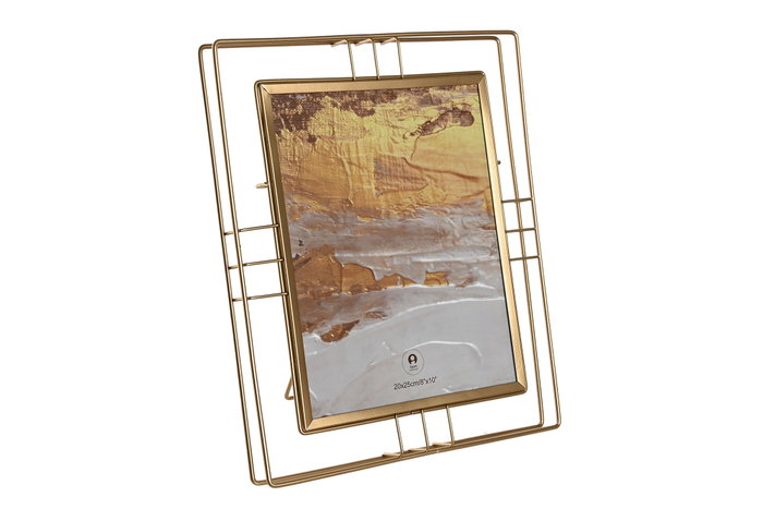 DKD Home Decor Marco de Fotos de Metal y Cristal Dorado 20x25 cm DKD Home Decor Marco de Fotos de Metal y Cristal Dorado 20x25 cm