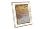 DKD Home Decor Marco de Fotos de Metal y Cristal Dorado 20x25 cm