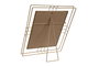 DKD Home Decor Marco de Fotos de Metal y Cristal Dorado 20x25 cm