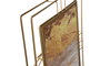 DKD Home Decor Marco de Fotos de Metal y Cristal Dorado 20x25 cm