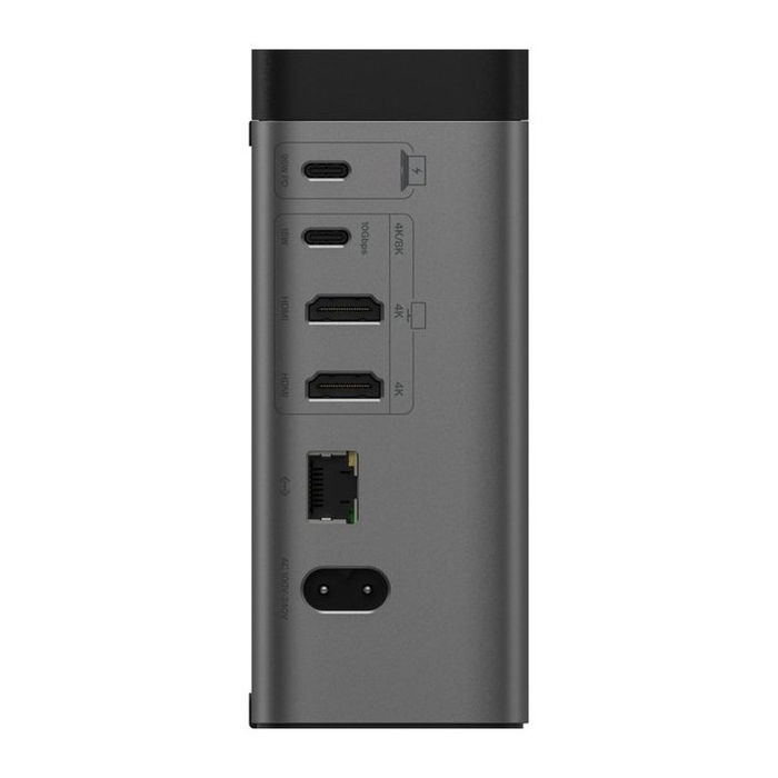 Belkin Connect USB-C 11 en 1 Docking Station 150W, 96W Carga, 2x HDMI 4K, USB-C 10Gbps, Ethernet, Lector SD, Soporta 3 Pantallas y 8K, Gris