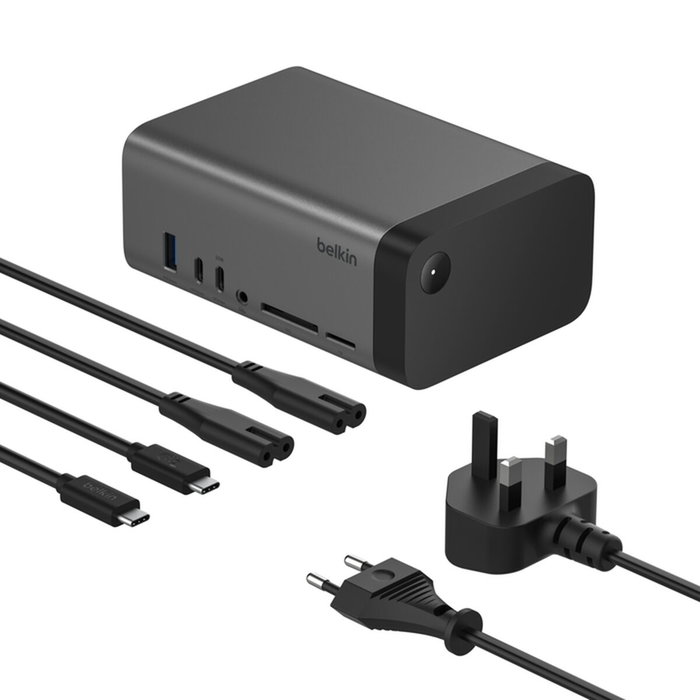 Belkin Docking Station Connect USB-C 11 en 1 Pro GaN 150W Gris