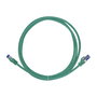 LogiLink Cable de Red C6A025S Cat.6A S/FTP (S-STP) 10 Gigabit Ethernet 0.5 m, Conector RJ45 Macho Blindado, Color Verde