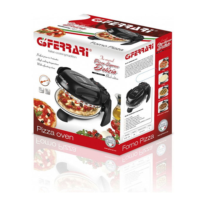 G3 Ferrari G1000610 Horno de Pizza Eléctrico 1200W para Pizzas de 31cm Negro