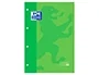 Oxford Recambio Color 1 Din A4+ 80 Hojas 90 Gr Cuadro 5 Mm 4 Taladros Verde Manzana