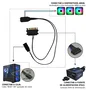 CoolBox Controlador ARGB Mini Placa A-RGB COO-ARGB-CTRL01 para Ventiladores, Convierte Botón RESET en Selector Efectos, Sin Software, 20+ Efectos Iluminación, Conexión SATA