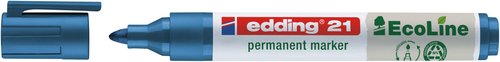 Edding 21 Marcador Permanente Ecoline Azul Punta Redonda 1,5-3 mm