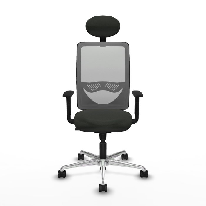 PIQUERAS Y CRESPO Silla de oficina Zulema con mecanismo Sincro, Negro y Gris PIQUERAS Y CRESPO Silla de oficina Zulema con mecanismo Sincro, Negro y Gris