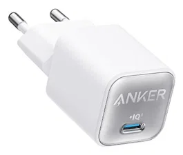 Cargador de pared anker zolo 30w 1 puerto usb-c blanco