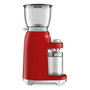 Smeg CGF11RDEU Molinillo de Café 50's Style Rojo 150 W Fresa Cónica Acero Inoxidable 350 g
