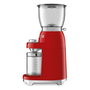 Smeg CGF11RDEU Molinillo de Café 50's Style Rojo 150 W Fresa Cónica Acero Inoxidable 350 g
