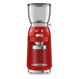 Smeg CGF11RDEU Molinillo de Café 50's Style Rojo 150 W Fresa Cónica Acero Inoxidable 350 g