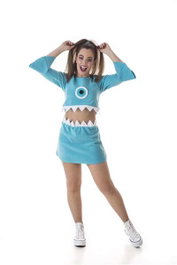 Creaciones Llopis Disfraz Adulto Monster Azul Talla M