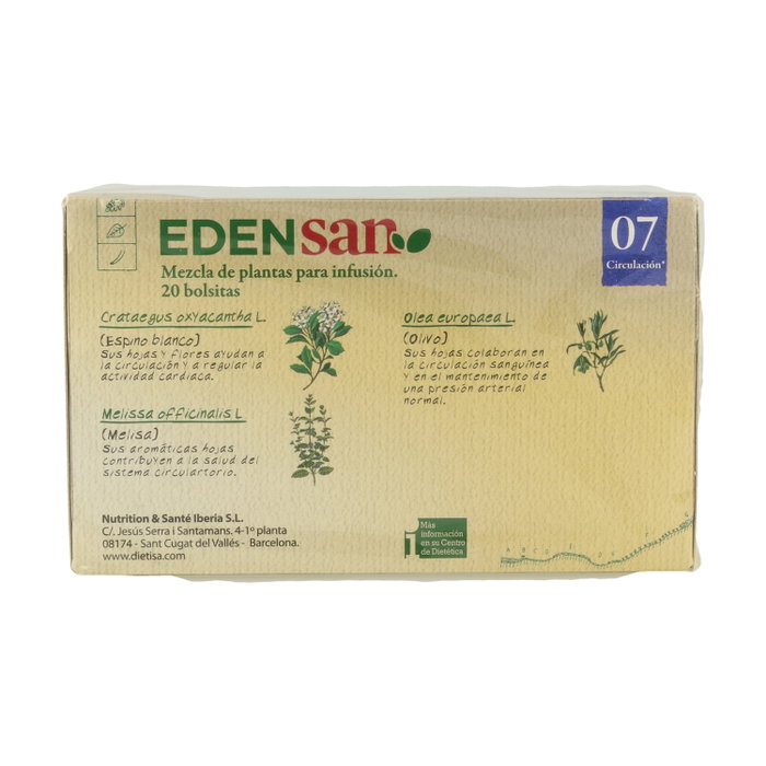 Dietisa Edensan 07 Cir Infusiones 20 bolsitas infusoras Dietisa Edensan 07 Cir Infusiones 20 bolsitas infusoras