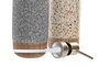 DKD Home Decor Dosificador Gres Plástico Beige Gris 350 ml 6.5 x 18.5 x 6.5 cm (12 Unidades)