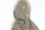 DKD Home Decor Figura de Monje Gris Claro en Resina