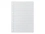 Liderpapel Recambio A4 Pautado Guía 100 Hojas 75gr Cuadriculado Pautado 4mm Con Margen 4 Taladros