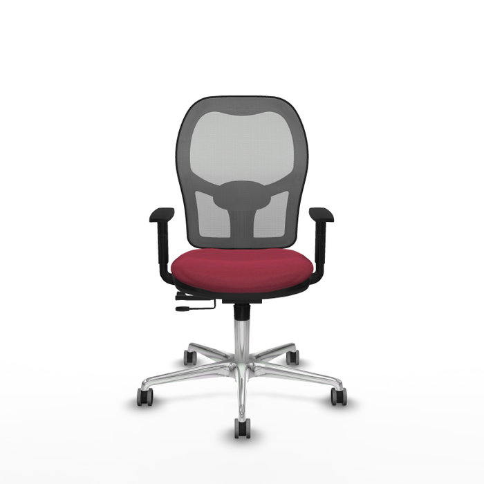 PIQUERAS Y CRESPO Silla de oficina Jorquera Sincro/Traslack Granate y Gris