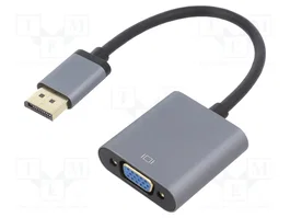 LogiLink Convertidor DisplayPort Macho a VGA Hembra 1080p/60Hz 0,15m