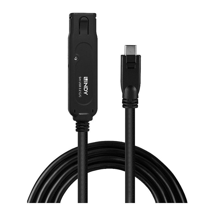 Lindy Cable USB 3.2 Gen 2 (3.1 Gen 2) USB C a USB C de 5 m Negro Lindy Cable USB 3.2 Gen 2 (3.1 Gen 2) USB C a USB C de 5 m Negro