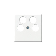Jung A561-4SAT2 WW Tapa de 4 orificios para Sat-TV