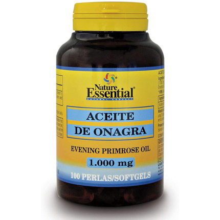 NATURE ESSENTIAL Aceite de Onagra 1000mg (10% GLA) 100 perlas NATURE ESSENTIAL Aceite de Onagra 1000mg (10% GLA) 100 perlas