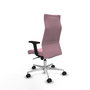 PIQUERAS Y CRESPO Sillón Albacete Rosa con Mecanismo Sincro y Base de Aluminio