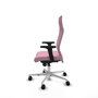 PIQUERAS Y CRESPO Sillón Albacete Rosa con Mecanismo Sincro y Base de Aluminio