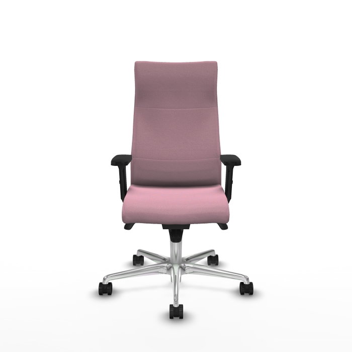 PIQUERAS Y CRESPO Sillón Albacete Rosa con Mecanismo Sincro y Base de Aluminio PIQUERAS Y CRESPO Sillón Albacete Rosa con Mecanismo Sincro y Base de Aluminio