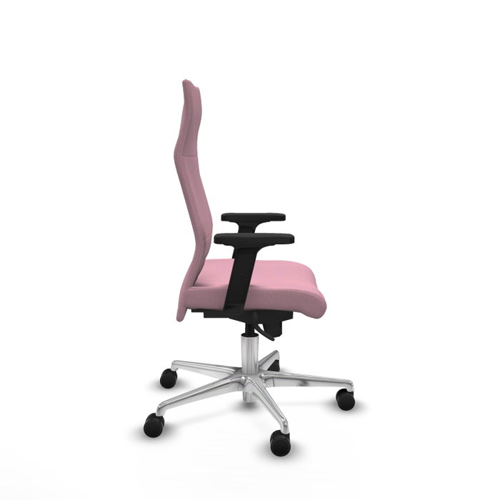 PIQUERAS Y CRESPO Sillón Albacete Rosa con Mecanismo Sincro y Base de Aluminio PIQUERAS Y CRESPO Sillón Albacete Rosa con Mecanismo Sincro y Base de Aluminio