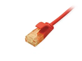 Equip 626200 Cable de Red Patch Cord Cat6a 0.15m U/UTP Rojo - 10 Gigabit Ethernet, PoE+, Plug and Play, Libre de Halógenos LSZH