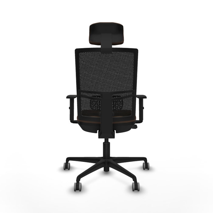 PIQUERAS Y CRESPO Silla de oficina Yunquera con mecanismo Sincro/Traslack, Marrón oscuro y Negro PIQUERAS Y CRESPO Silla de oficina Yunquera con mecanismo Sincro/Traslack, Marrón oscuro y Negro