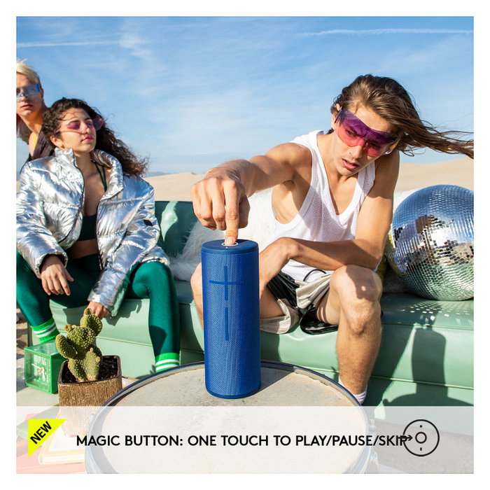 Ultimate Ears MEGABOOM 3 Altavoz Bluetooth Portátil Estéreo - Azul Lagoon - Resistente al Agua IP67 - 20h de Autonomía