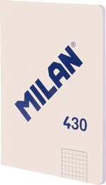 Libreta Milan 430 Serie 1918 A5 48H Encolada Cuadric.5X5 95G Beige