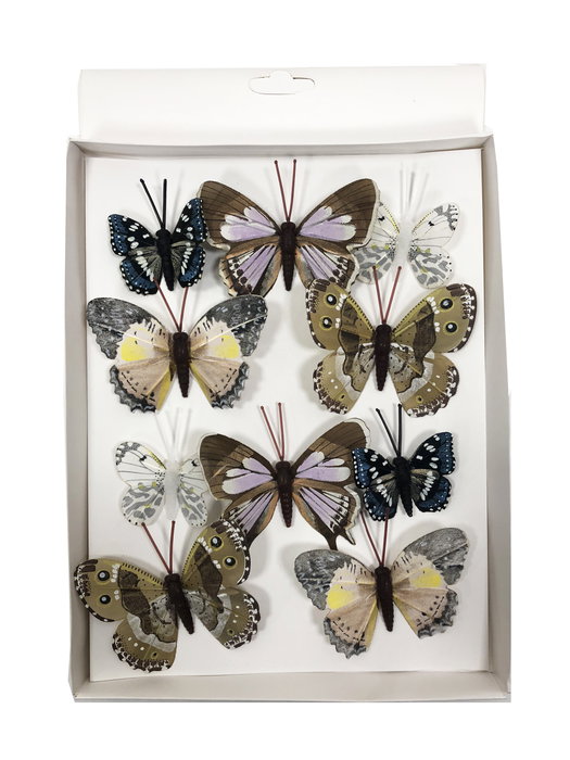 Oplante Caja de 10 Mariposas Surtidas Decorativas y Realistas para Decoración Floral, Bodas, Eventos y Hogar Oplante Caja de 10 Mariposas Surtidas Decorativas y Realistas para Decoración Floral, Bodas, Eventos y Hogar