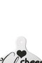 Hermia X00019386 Plato para Quesos de Gres Cerámico Antibacteriano Blanco y Negro 26cm