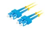 Lanberg FO-SUSU-SD11-0050-YE Cable de Fibra Óptica 5m G.657.A1 SC/UPC Macho a SC/UPC Macho Duplex LSZH Amarillo