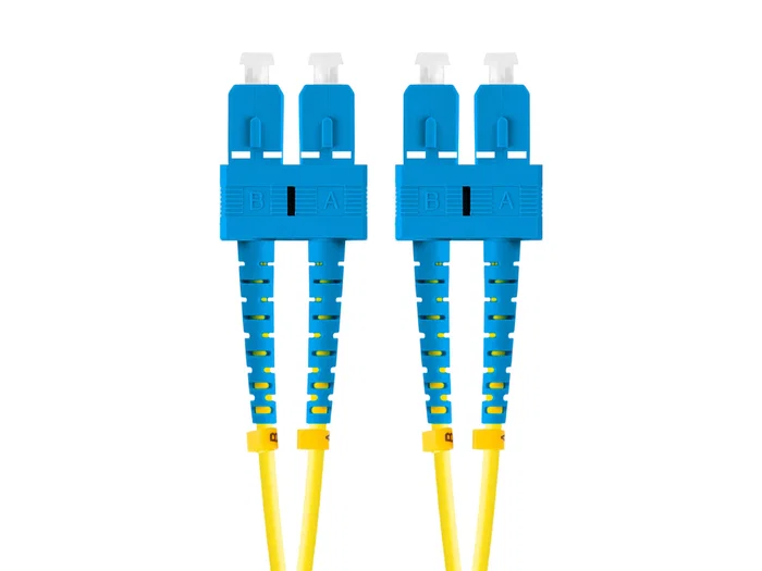 Lanberg FO-SUSU-SD11-0050-YE Cable de Fibra Óptica 5m G.657.A1 SC/UPC Macho a SC/UPC Macho Duplex LSZH Amarillo