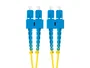 Lanberg FO-SUSU-SD11-0050-YE Cable de Fibra Óptica 5m G.657.A1 SC/UPC Macho a SC/UPC Macho Duplex LSZH Amarillo