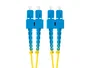 Lanberg FO-SUSU-SD11-0050-YE Cable de Fibra Óptica 5m G.657.A1 SC/UPC Macho a SC/UPC Macho Duplex LSZH Amarillo